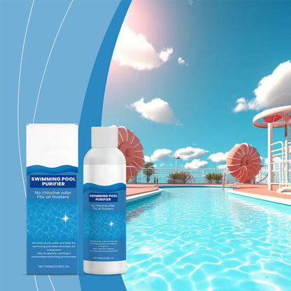💧 Swimming Pool Purifying Liquid – Crystal Clear Water, Zero Hassle! ✨ Say goodbye to green water & harsh chemicals – just pure, fresh swimming every time. 🏊‍♂️💙