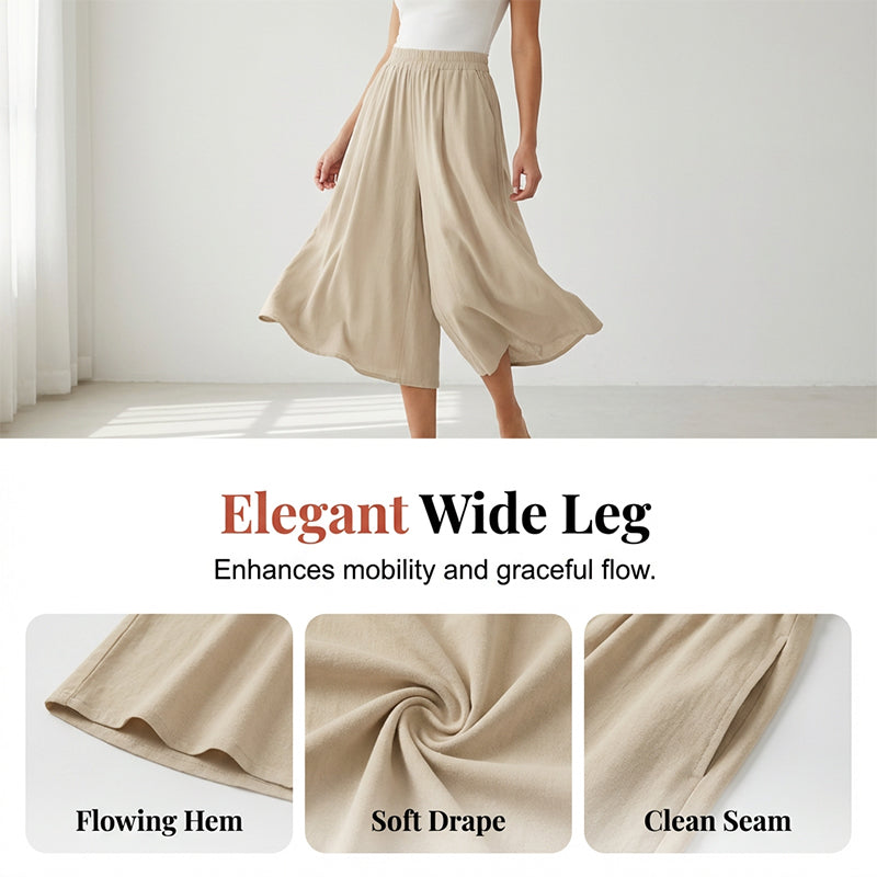 【S-3XL】🍂Lightweight Elastic Waist Crop Pants for Women