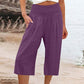⏰🔥LIMITED TIME 50% OFF! 👖 Women’s Lightweight Elastic Waist Crop Pants (S-3XL) – Comfortable, Flowy & Perfect for Casual Summer Outfits ✨🌿