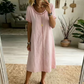 Women's Loose Fit Short Sleeve Dress