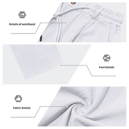 💥✨Limited-time 50% Off Special Offer🌞 Boho Chic Linen Blend Drawstring Pants 🌊