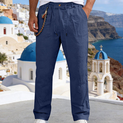 💥✨Limited-time 50% Off Special Offer🌞 Boho Chic Linen Blend Drawstring Pants 🌊