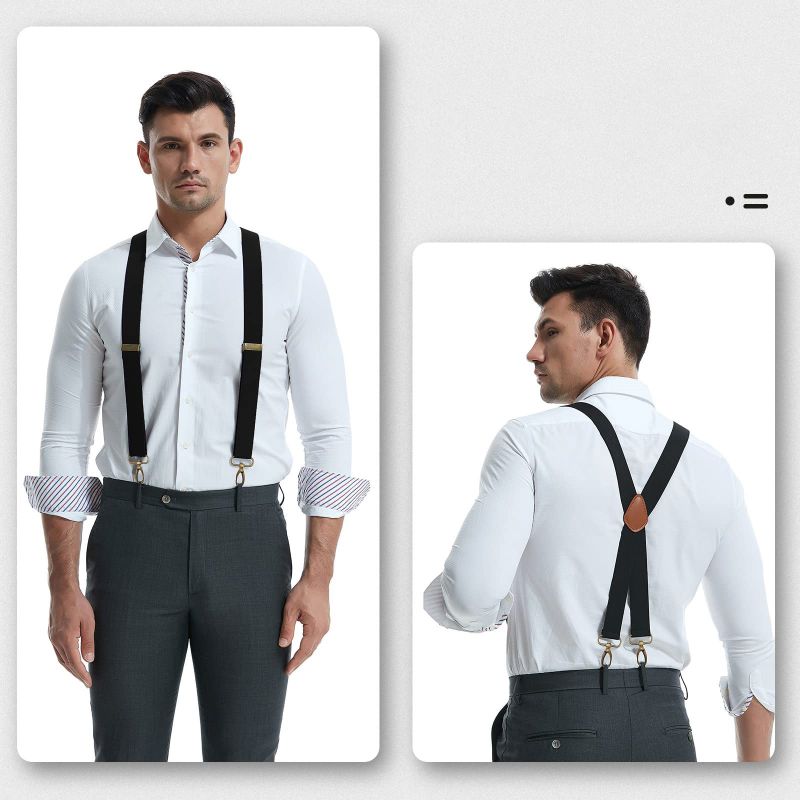 📢Limited-Time 50% OFF !! 🔥🖤Men's X-Back Suspenders with Hook Clips✨