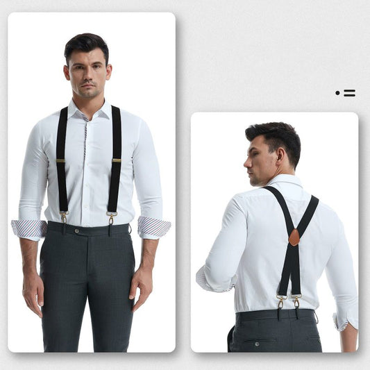 📢Limited-Time 50% OFF !! 🔥🖤Men's X-Back Suspenders with Hook Clips✨