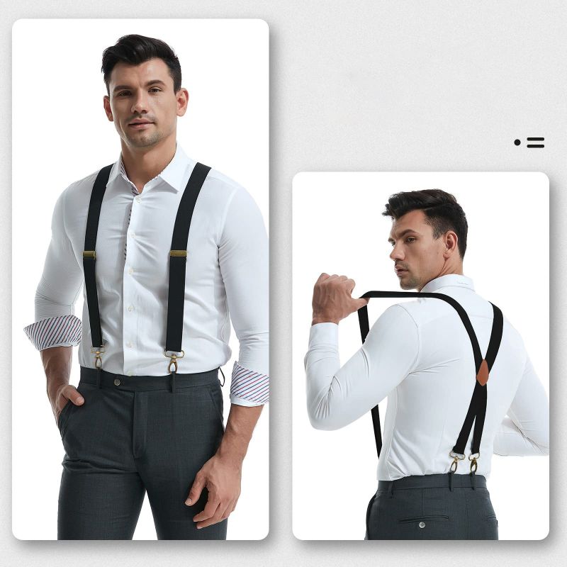 📢Limited-Time 50% OFF !! 🔥🖤Men's X-Back Suspenders with Hook Clips✨
