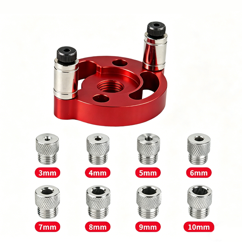 ⚙️ LIMITED-TIME 50% OFF! 🔨 Self-Centering Dowel Jig Kit – Precision Woodworking, Adjustable Bushings, Aluminum 📏