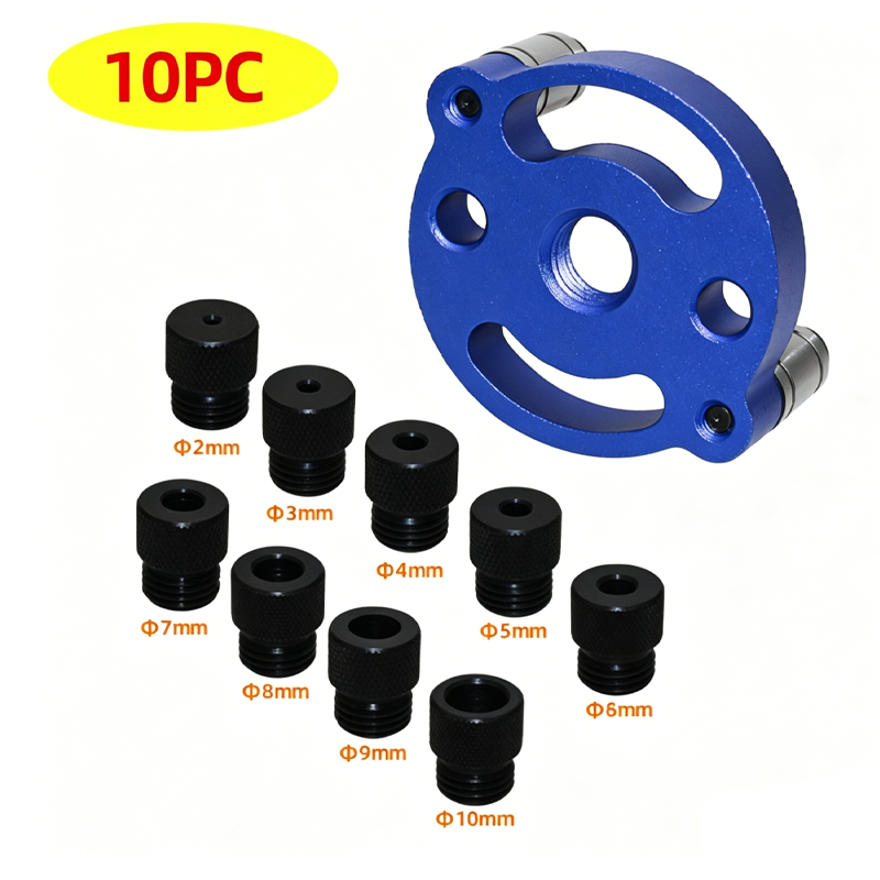 ⚙️ LIMITED-TIME 50% OFF! 🔨 Self-Centering Dowel Jig Kit – Precision Woodworking, Adjustable Bushings, Aluminum 📏
