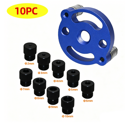 ⚙️ LIMITED-TIME 50% OFF! 🔨 Self-Centering Dowel Jig Kit – Precision Woodworking, Adjustable Bushings, Aluminum 📏