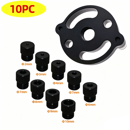 ⚙️ LIMITED-TIME 50% OFF! 🔨 Self-Centering Dowel Jig Kit – Precision Woodworking, Adjustable Bushings, Aluminum 📏