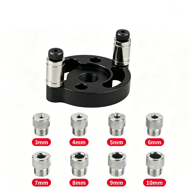 ⚙️ LIMITED-TIME 50% OFF! 🔨 Self-Centering Dowel Jig Kit – Precision Woodworking, Adjustable Bushings, Aluminum 📏