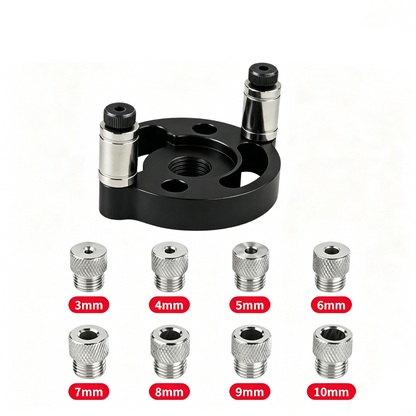 ⚙️ LIMITED-TIME 50% OFF! 🔨 Self-Centering Dowel Jig Kit – Precision Woodworking, Adjustable Bushings, Aluminum 📏