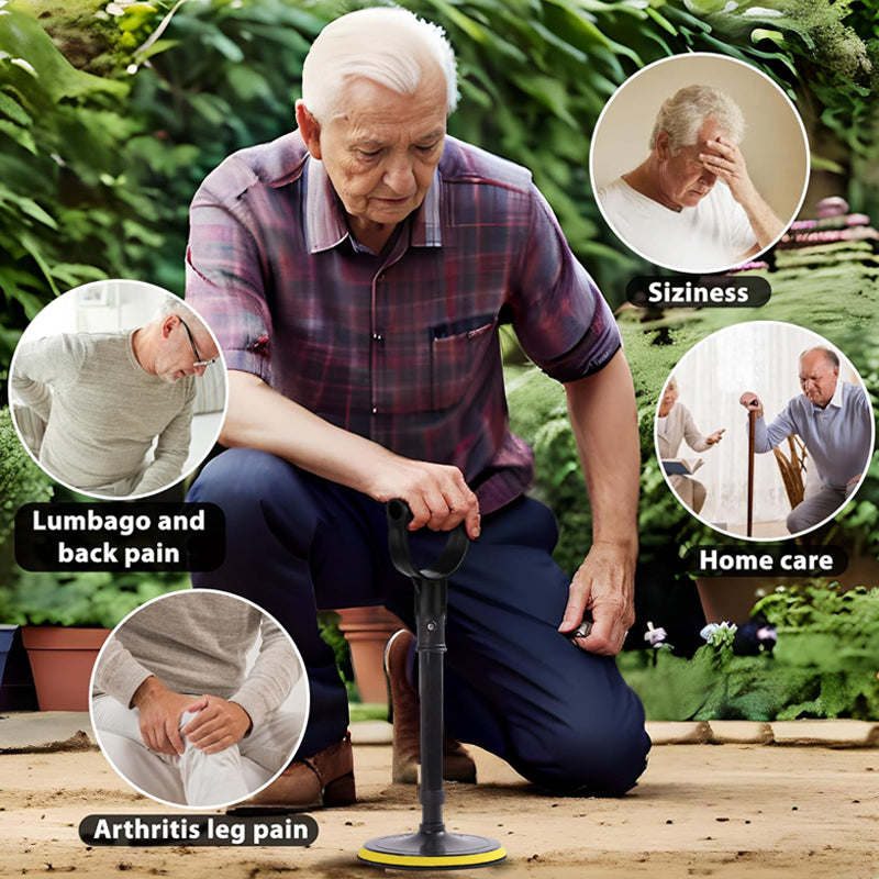 ⏳Time-Limited Special⏰Adjustable Lifting Aid – Height 42-52 cm, Non-Slip Base & Ergonomic Handle (Black)