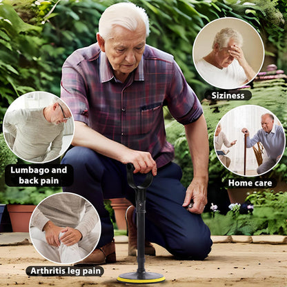 ⏳Time-Limited Special⏰Adjustable Lifting Aid – Height 42-52 cm, Non-Slip Base & Ergonomic Handle (Black)