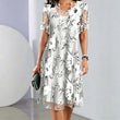 🔥Limited-time offer-Women's Elegant Floral Print Chiffon Dress