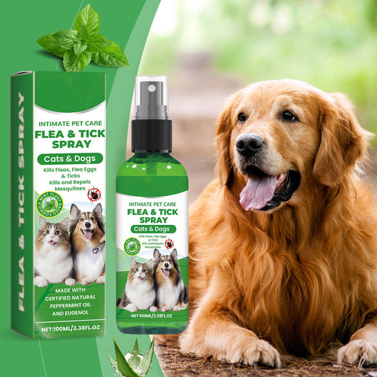 🔥Limited-time offer-Natural Flea & Tick Spray for Dogs and Cats