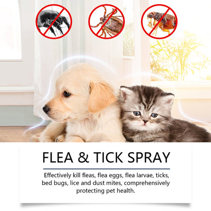 🔥Limited-time offer-Natural Flea & Tick Spray for Dogs and Cats