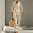 ⌛Limited Time Sale 50% OFF🔥Women‘s Stand-Collar Top & Pants Set – Chic, Versatile, Effortlessl