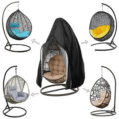 ⏰🔥LIMITED TIME 50% OFF! 🪑 Heavy-Duty Waterproof Hanging Egg Chair Cover – UV Resistant, Durable Oxford Cloth & Easy Zipper Installation ☀️✨