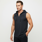 🏋️‍♂️ 50% OFF NOW! 💪 Men's Sleeveless Workout Hoodie Tank – V-Neck & Integrated Hood 🔥