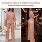 🔥 Hot sale 40% OFF🔥Women's Drawstring Shirt & Wide-Leg Pants Set