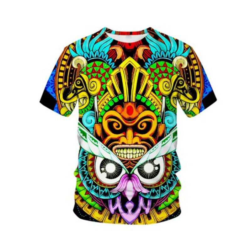 ⏰🔥LIMITED TIME 50% OFF! 👕 Vintage Tribal Art Short Sleeve Tee for Men – Bold, Stylish & Perfect for Everyday Wear ✨🔥