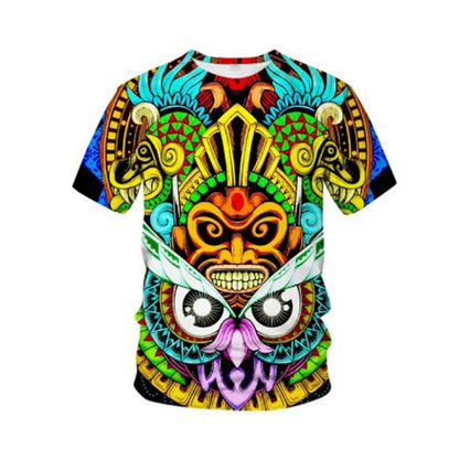 ⏰🔥LIMITED TIME 50% OFF! 👕 Vintage Tribal Art Short Sleeve Tee for Men – Bold, Stylish & Perfect for Everyday Wear ✨🔥