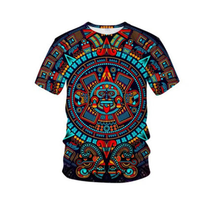 ⏰🔥LIMITED TIME 50% OFF! 👕 Vintage Tribal Art Short Sleeve Tee for Men – Bold, Stylish & Perfect for Everyday Wear ✨🔥