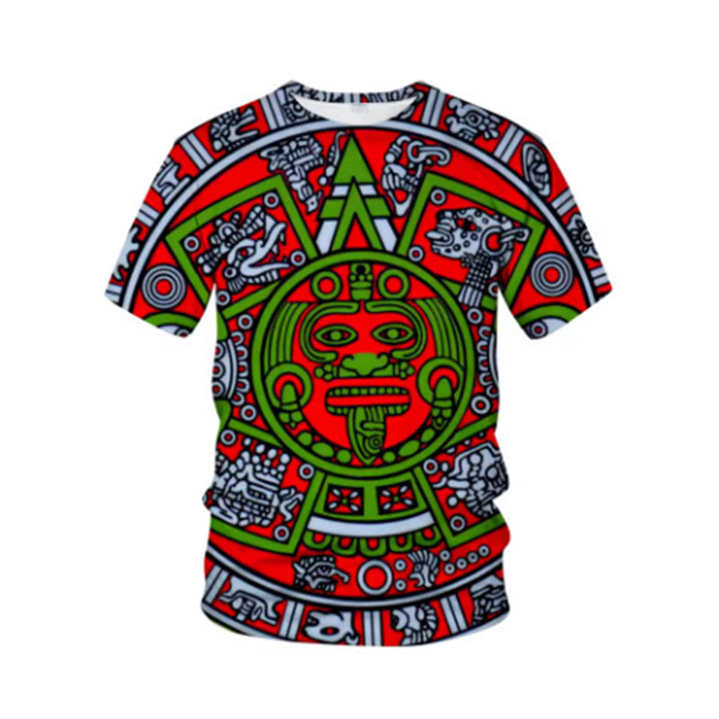 ⏰🔥LIMITED TIME 50% OFF! 👕 Vintage Tribal Art Short Sleeve Tee for Men – Bold, Stylish & Perfect for Everyday Wear ✨🔥