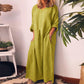 💥50% OFF – Limited Time💥Women's Casual Cotton Linen Loose Maxi Dress