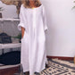 💥50% OFF – Limited Time💥Women's Casual Cotton Linen Loose Maxi Dress