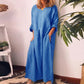 💥50% OFF – Limited Time💥Women's Casual Cotton Linen Loose Maxi Dress
