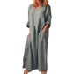 💥50% OFF – Limited Time💥Women's Casual Cotton Linen Loose Maxi Dress