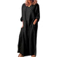 💥50% OFF – Limited Time💥Women's Casual Cotton Linen Loose Maxi Dress