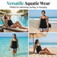 ⏰🔥HALF-PRICE OFFER! 👙 Women’s Tankini with Blouson Top & Shorts – Comfortable, Modern & Perfect for Beach & Pool ☀️💦