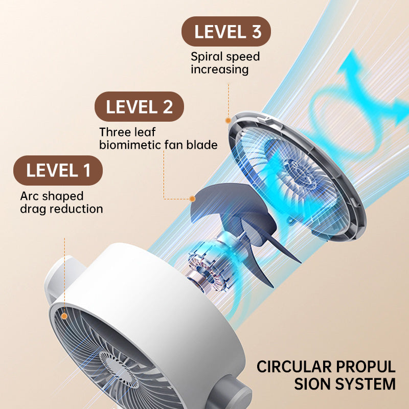 ❄️ Adjustable Remote Control Oscillating Fan – Quiet, USB-Powered & Versatile for Desk or Floor Use ✨🌀