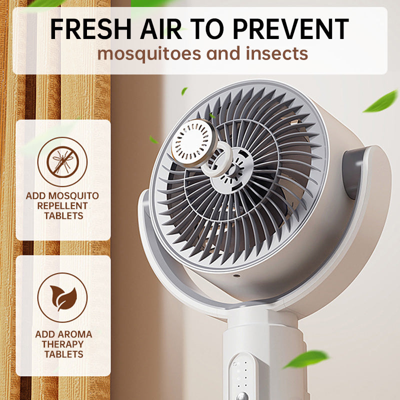 ❄️ Adjustable Remote Control Oscillating Fan – Quiet, USB-Powered & Versatile for Desk or Floor Use ✨🌀
