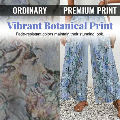 ⏰🔥LIMITED TIME 50% OFF! 👖Women's Printed Wide-Leg Drawstring Trousers
