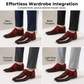 🌞Summer Sale: 50% Off!🤵Luxury Men's Contrast Dress Shoes - High-Gloss & Premium Texture - Perfect for Weddings & Galas - Ergonomic Comfort - The Ultimate Statement Shoe