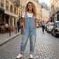 🔥New Arrivals & Special Offers-Women's Casual Baggy Denim Overalls with Pockets