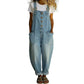 ✨ Easy Everyday Style | Women's Relaxed-Fit Denim Overalls with Pockets