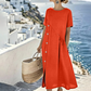 ⏳Time-Limited Special⏰Women's Casual Midi Dress with Irregular Buttons