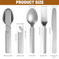 🎉 Last Day Promotion-50% OFF✨4-in-1 Stainless Steel Portable Cutlery Set