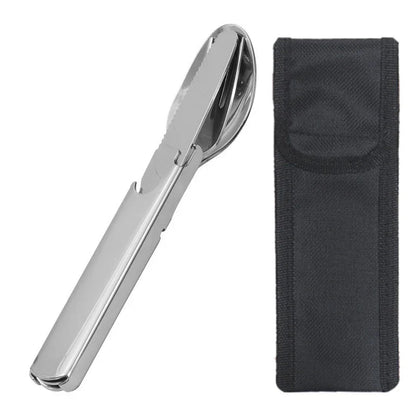 🎉 Last Day Promotion-50% OFF✨4-in-1 Stainless Steel Portable Cutlery Set