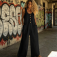 💥New Arrivals & Special Offers-Women's Sleeveless Wide-Leg Jumpsuit with Pockets