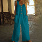 💥New Arrivals & Special Offers-Women's Sleeveless Wide-Leg Jumpsuit with Pockets
