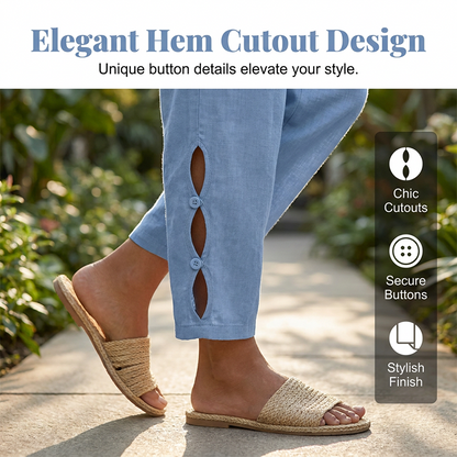 ⏰🔥LIMITED TIME 50% OFF! 👖 Women’s Casual Elastic Waist Pants with Pockets – Comfortable, Stylish & Versatile ✨