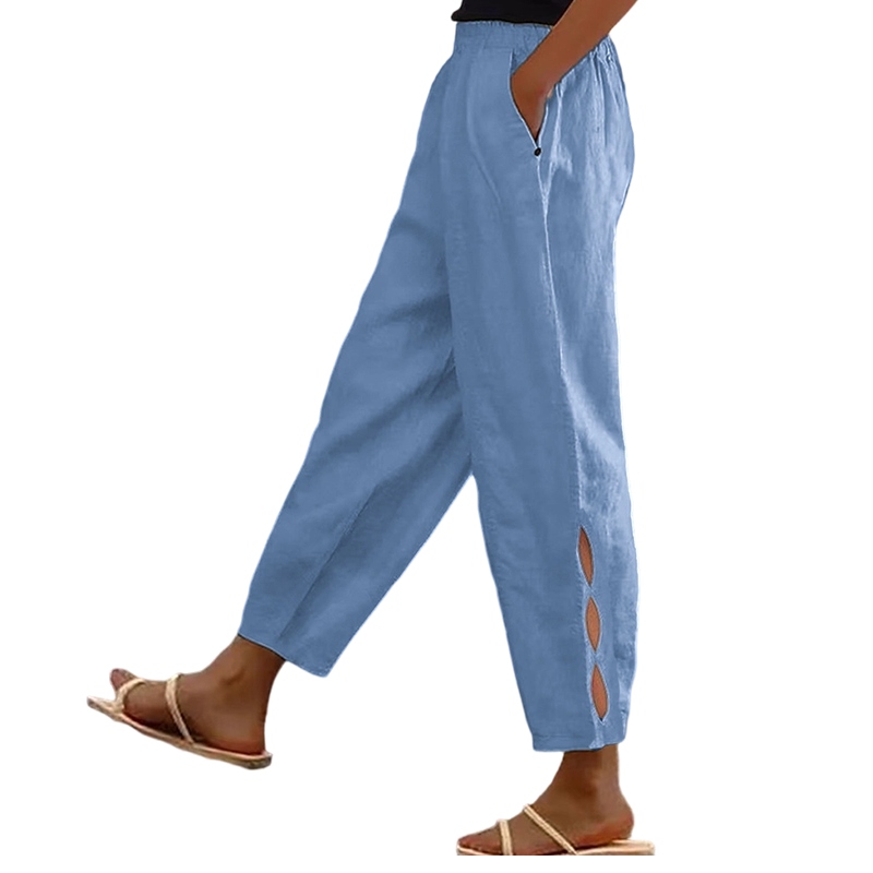 ⏰🔥LIMITED TIME 50% OFF! 👖 Women’s Casual Elastic Waist Pants with Pockets – Comfortable, Stylish & Versatile ✨