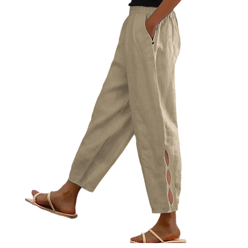 ⏰🔥LIMITED TIME 50% OFF! 👖 Women’s Casual Elastic Waist Pants with Pockets – Comfortable, Stylish & Versatile ✨