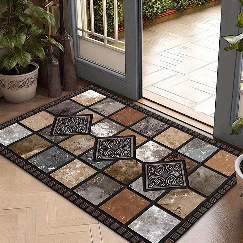 🔥 Hot Sale 50% OFF 🔥Geometric Stone Pattern Doormat