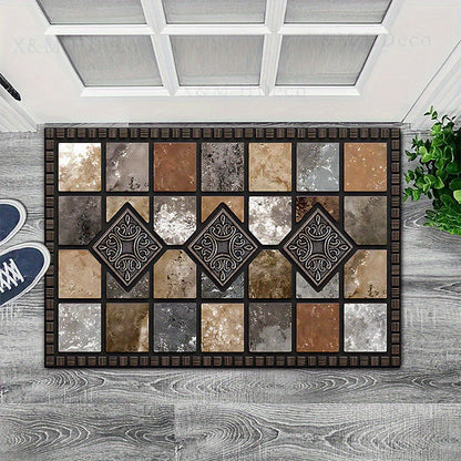 🔥 Hot Sale 50% OFF 🔥Geometric Stone Pattern Doormat